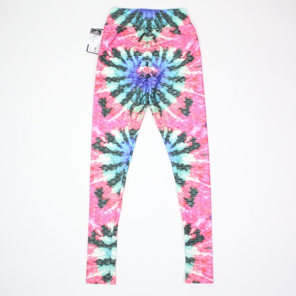NWT Rue21 Womens XS Printed Cinched Detail Fitted Leggings - Picture 3 of 6